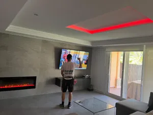 Foseado LED en techo de pladur — Marbella